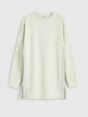 LCW EVERYDAY Bej Oversize Soft Touch Kadın Tunik thumbnail 8
