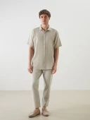 LCW Vision Bej Regular Fit Erkek Gömlek thumbnail 2