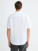 LCWAIKIKI Classic Beyaz Regular Fit Poplin Erkek Basic Gömlek thumbnail 4