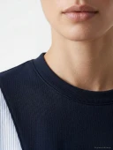 LCW EVERYDAY Lacivert Oversize Soft Touch Kadın Tunik thumbnail 3
