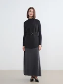 LCW Modest Bej Beli Lastikli Kloş Etek thumbnail 1