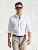 LCWAIKIKI Classic Beyaz Regular Fit Gabardin Erkek Basic Gömlek thumbnail 1