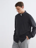 LCW Vision Antrasit Slim Fit Erkek Gömlek thumbnail 3