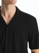 LCW Vision Siyah Regular Fit Erkek Gömlek thumbnail 6