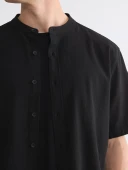LCW Vision Siyah Hakim Yaka Erkek Gömlek thumbnail 3
