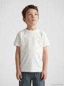 LCW Kids Beyaz Basic Erkek Çocuk Tişört thumbnail 1