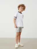LCW Kids Gri Beli Lastikli Basic Erkek Çocuk Şort thumbnail 1