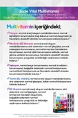 Zade Vital Multivitamin 30 Kapsül thumbnail 7
