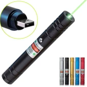 Fithome 100mw Desen Başlıklı Usb Şarjlı Yeşil Lazer Pointer thumbnail 1
