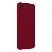 Apple İphone 7 Plus Kılıf First Silikon - Bordo thumbnail 2