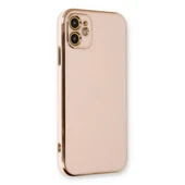 Apple İphone 11 Kılıf Volet Silikon - Pembe thumbnail 1