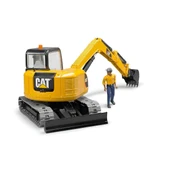 Bruder Cat Mini Eksk.atör Ve İnşaat İşçisi BR02466 thumbnail 3