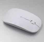 İnce Usb Bilgisayar Pc Dizüstü Masaüstü Mouse (Beyaz) thumbnail 1