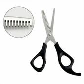 Berber Kuaför Ara Makası 6 Cm Paslanmaz Çelik Plastik Saplı Makas thumbnail 1