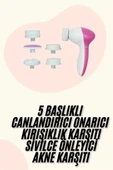 5 Başlıklı Titreşimli Cilt Temizleme Seti Canlandırıcı Onarıcı thumbnail 1