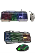 Rgb Işıklı Klavye Q Klavye Mouse Hediyeli thumbnail 4