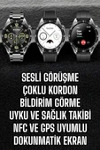 Akıllı Saat Titreşimli Pusula Nabız Ölçer Nfc thumbnail 1