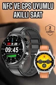 Akıllı Saat Titreşimli Pusula Nabız Ölçer Nfc thumbnail 2