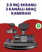 Üç Kameralı Araç Kamerası | Full Ön + İç/Arka thumbnail 1