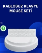 Ofis Ev Kullanımı İçin Kablosuz Klavye Seti - Ergonomik Pratik thumbnail 1