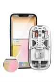 Mouse Kablosuz Mouse Şarjlı Bluetooth Sessiz 5 Tuşlu Şeffaf thumbnail 3