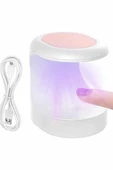 Seyehat Tipi Mini Oje Kurutucu Ultraviole Mor Işık Protez Tırnak Kurutucu thumbnail 4