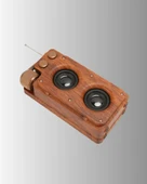 Bluetooth Hoparlör Ahşap Görünümlü 5W Çift Stereo Ses thumbnail 5