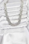 Pirinç Cuba Chain Gurmet Model Kolye thumbnail 2