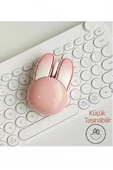 Tavşan Figürlü Mouse Pil Dahil Etiket Hediyeli Pembe thumbnail 5