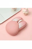 Tavşan Figürlü Mouse Pil Dahil Etiket Hediyeli Pembe thumbnail 2