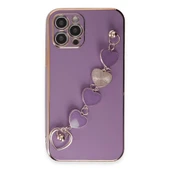 İphone 12 Kılıf Esila Silikon - Mor thumbnail 1
