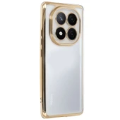Redmi Note 14 Pro Plus Kılıf Lensli Silikon - Gold thumbnail 2