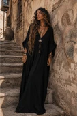Shadow Muse Elbise Salaş Derin V Yaka thumbnail 1