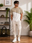 Erkek Beyaz O Yaka Basic T-Shirt thumbnail 1