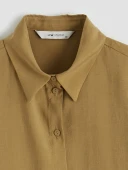 LCW STUDIO Yeşil Loose Fit Kadın Gömlek thumbnail 7