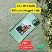 100 Adet Mini Fotoğraf Baskı Seti 5x7 cm thumbnail 1