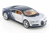 Welly Çek Bırak 12 Cm. BUGATTI CHIRON - GRİ thumbnail 4