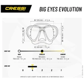 Cressi Big Eyes Evolution Dalış Maskesi thumbnail 11