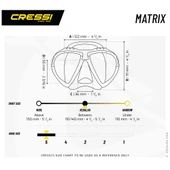 Cressi Matrix Dalış Maskesi thumbnail 2