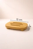 Fhilli Line - Bambu Katı Sabunluk 12 cm thumbnail 2