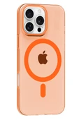 Joko Apple iPhone 16 Pro Max PC Blank Magsafe Kapak - Turuncu thumbnail 1