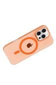 Joko Apple iPhone 16 Pro Max PC Blank Magsafe Kapak - Turuncu thumbnail 3