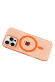 Joko Apple iPhone 16 Pro Max PC Blank Magsafe Kapak - Turuncu thumbnail 2