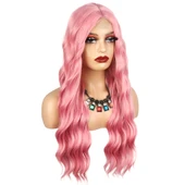 Pembe Dalgalı Tül Peruk thumbnail 3