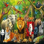 31504 FOREST ANIMALS 100 PARÇA PUZZLE thumbnail 2