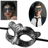 Eskitilmiş Balo Maskesi Antik Gri thumbnail 1