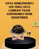 Projektör Işıklı, Aromaterapi Uyumlu Mini Masaüstü Hava Nemlendirici Cihaz thumbnail 1