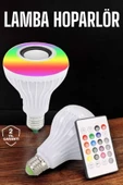 Kablosuz Bluetooth Hoparlör Led Lamba thumbnail 1