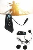 Bluetooth Kask Kulaklığı Intercom 5.0 Bluetooth Android Ve İos Uyumlu thumbnail 2
