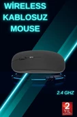 Siyah Wireless Kablosuz Sessiz Mouse Bluetooth Bağlantılı thumbnail 2